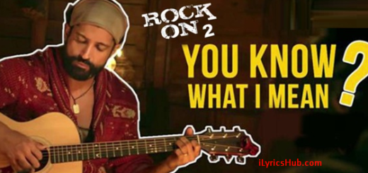 You Know What I Mean Lyrics – Rock ON 2, Farhan Akhtar