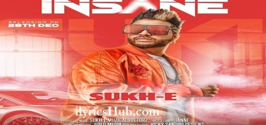 Insane Lyrics - Sukhe