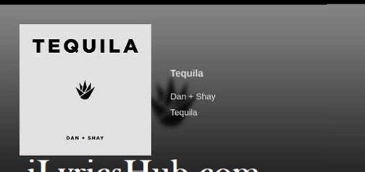 Tequila Lyrics - Dan + Shay