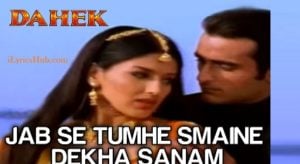 Jab Se Tumhe Maine Dekha Sanam Lyrics - Udit Narayan, Anuradha Paudwal