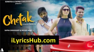 Chetak Lyrics - Raj Mawar | Sapna Chaudhary