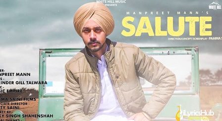 Salute Lyrics Manpreet Mann