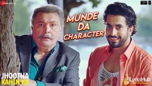 Munde Da Character Lyrics Jhootha Kahin Ka