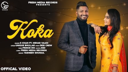 Koka Lyrics G Khan | Mehar Vaani