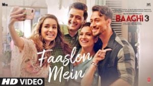 Faaslon Mein Lyrics Baaghi 3 | Sachet Tandon