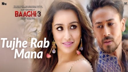 Tujhe Rab Mana Lyrics Baaghi 3 | Rochak Kohli ft. Shaan