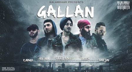 Gallan Lyrics Deep Kalsi, Fateh, Kr$Na, Harjas, Karma
