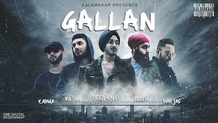 Gallan Lyrics Deep Kalsi, Fateh, Kr$Na, Harjas, Karma