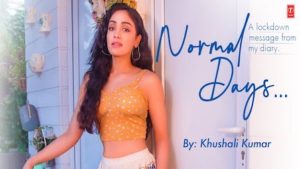 Normal Days Lyrics by Khushali Kumar