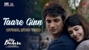 Taare Ginn Lyrics Dil Bechara | Mohit Chauhan