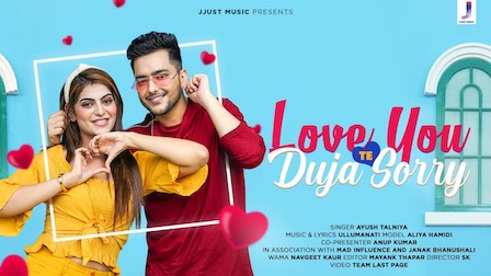 Love You Te Duja Sorry Lyrics Ayush Talniya