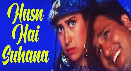 Husn Hai Suhana Lyrics Coolie No. 1 | 90's Hits