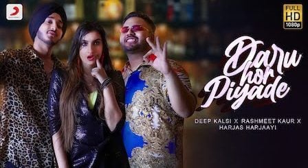 Daru Hor Piyade Lyrics Deep Kalsi x Rashmeet Kaur x Harjas