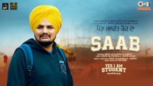 Saab Lyrics Sidhu Moose Wala | Yes I Am Student