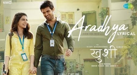 Aradhya Lyrics Kushi (Hindi) | Jubin Nautiyal