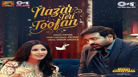 Nazar Teri Toofan Lyrics Merry Christmas | Papon